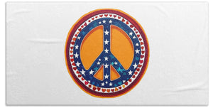 MAKE PEACE GREAT AGAIN - Patriotic Peace - Bath Towel