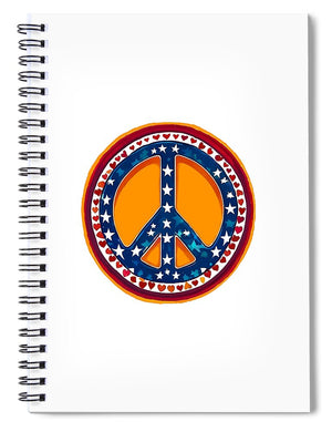 MAKE PEACE GREAT AGAIN - Patriotic Peace - Spiral Notebook