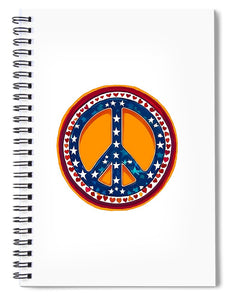 MAKE PEACE GREAT AGAIN - Patriotic Peace - Spiral Notebook