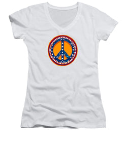 MAKE PEACE GREAT AGAIN - Patriotic Peace - Women's V-Neck