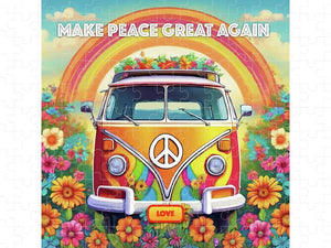 MAKE PEACE GREAT AGAIN - Love Van - Puzzle