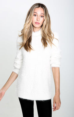 EMILY FUZZY TURTLENECK SWEATER - visitors