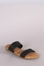 Bamboo Burnished Double Band Slide Sandal - visitors