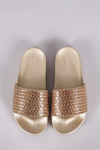 Bamboo Rhinestone Jelly Slide Sandal - visitors