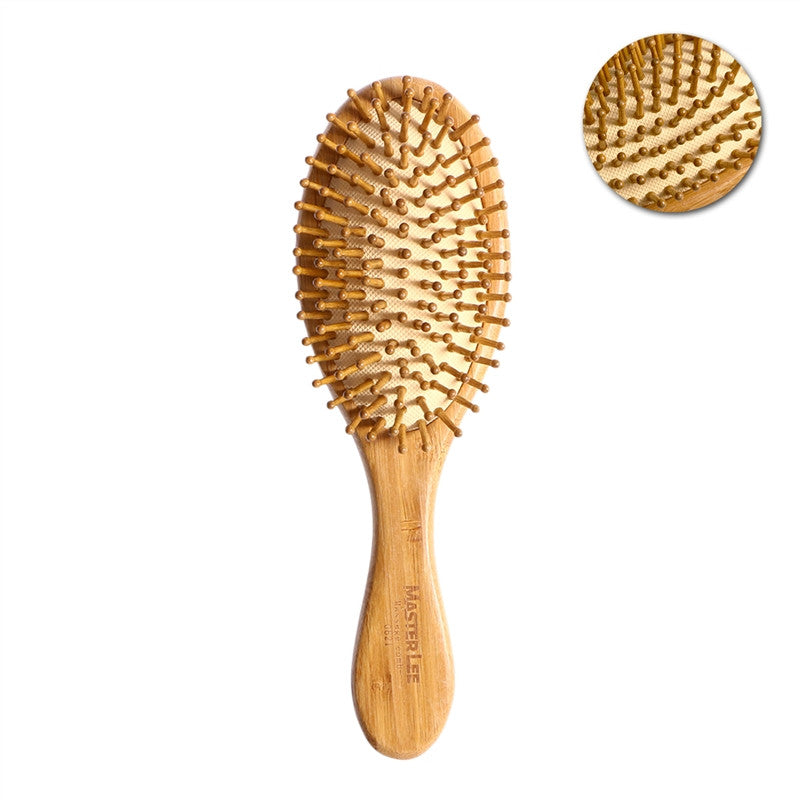 Natural Bamboo Anti-Static Wooden Bristles Massage Scalp Comb Hair Brushes Hair Care Wood Beard Comb Nursing Scalp Hair Comb - visitors